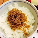 おかやまうどんすぎ茶屋 - ちりめんごはん