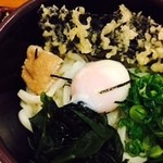 おかやまうどんすぎ茶屋 - 温玉うどん