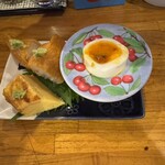 ままくっく てんね - お通し、美しいし美味しい卵料理でした