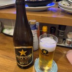 ままくっく てんね - 生ビールは切らしていたので、まずは瓶ビール