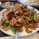 悦悦飯店 - ラム肉のクミン炒め定食 1,280円