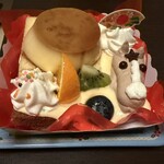 シャトレーゼ - お馬さんプリンアラモード、プリン硬め