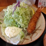 とんかつ桂 - 海老フライ1本900円