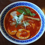 一世風靡 - 2014年12月23日(火・祝)　冬季限定　赤からとんこつ(700円)＋煮たまご(50円)