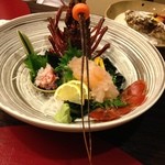 伊勢エビの刺身