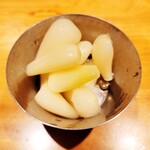 割烹居酒屋 和タナベ - 塩らっきょう