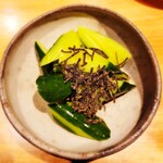 割烹居酒屋 和タナベ - 丸ごと胡瓜漬け