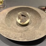 プレゼンテ スギ - ⑫ トラフグのフラン
      トラフグエキススープ　GV
      スーパートラフグのソテー　
      白子　トラフグエキススープ+千葉県産卵　
      国産トリュフ