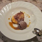 チッチトポッポ - ⑦【デザート】キャラメルとフロマージュのムースチョコレートのアイス添え