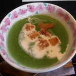 月見里 - ほうれん草スープ