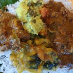 アーンドラ・ダイニング - おかわりライスに乗せ乗せ