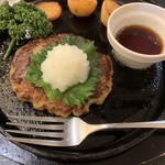 デニーズ - おろしハンバーグ　946円　海老フライ1本　275円　ライス大盛り＋みそ汁セット　484円　ドリンクバーセット　451円