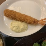デニーズ - おろしハンバーグ　946円　海老フライ1本　275円　ライス大盛り＋みそ汁セット　484円　ドリンクバーセット　451円