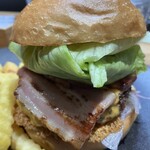 ばーがー時々洋食亭 - 料理写真:ベーコンチーズバーガーセット