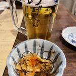 のげちゃん - お通しの松前漬け