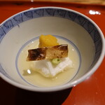 温石 - 自然薯の薯蕷蒸し・生カラスミ