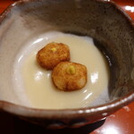 温石 - 蓮根団子・白味噌ソース