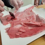 みなと市場 小松鮪専門店 - ◇まぐろの削ぎ落とし