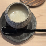 登喜和鮨 - 新潟の蛤、豊浦の有機栽培新米お粥