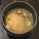割烹 渡辺 - 自家製味噌汁