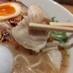 麺家 たけ田 - 鶏胸チャー半分