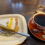 喫茶ペエジ。 - かぼちゃのクリームタルト