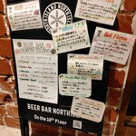 ビアバー ノースアイランド - メニュー看板