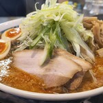 らぁめん優雅 - 背脂味噌野菜担々麺　たっぷりの野菜