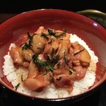 北地蔵 - 北地蔵　鶏うまに丼アップ　2014年12月