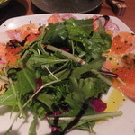 やきとり 六三四 - 鯛とサーモンのカルパッチョ