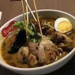 スープカリー スアゲ プラス - パリパリ知床鶏と野菜カレー,Suage＋,スアゲプラス(札幌市)TMGP撮影