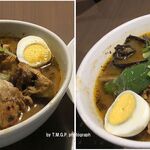 スープカリー スアゲ プラス - パリパリ知床鶏と野菜カレー,野菜たっぷりベジタブルカレー,Suage＋,スアゲプラス(札幌市)TMGP撮影