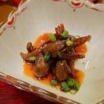 江戸前うなぎ かわ祥 - 八寸　肝の冷製しぐれ煮