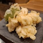 寿司割烹酒場 ゐまる - 白子の天ぷら
