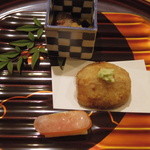 広尾 一会 - 里芋とからすみとなまこの酢の物