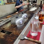 祇園ねぎ焼 かな - カウンター席