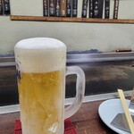 祇園ねぎ焼 かな - キンキンに冷えた生ビール