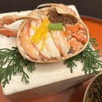 京懐石 美濃吉 竹茂楼 - セコガニ甲羅盛り