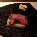 フレンチ割烹 宿 - リコッタチーズの瞬間燻製トースト