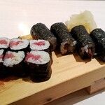 仙令鮨 仙台駅1F店 - 鉄火巻と干瓢巻（わさび入り）