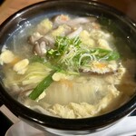 炭火焼肉 たけのうち - 玉子野菜スープ小