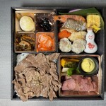 崎陽軒 - 料理写真:開運祈願 ご利益 ぎゅう牛御膳 (午年 おみくじ ひょうちゃん 入り) 2880円 (2025/12)