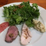 びのぐら～ちぇ - ・コース サラダ、前菜盛り合わせ 