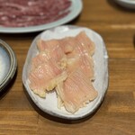 炭火焼肉ホルモンさわいし - 塩シマチョウ