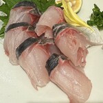 あじふらい てしお - あじの刺し身