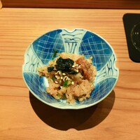とり茶太郎 - ぼんじり、芹、胡麻の混ぜご飯