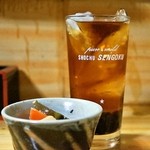 江戸政 - 2014.12 コーヒーハイ（300円）と無料のお通し