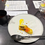 Japanese Soba Noodles 蔦 - デザートは「りんごのコンポート タタン アールグレイアイスを添えて」