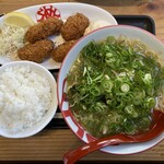 らーめん八角 - 料理写真:かきフライ定食