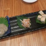 恵風和暢　あっと - ・コース 先付3種盛り